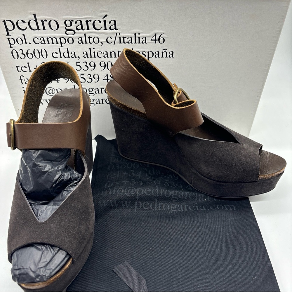 Pedro Garcia Brown Wedges